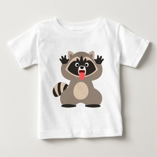 Cute Cheeky Cartoon Raccoon Baby T_Sh Baby T_Shirt