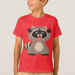 Cute Cheeky Cartoon Raccoon Children T-Shirt