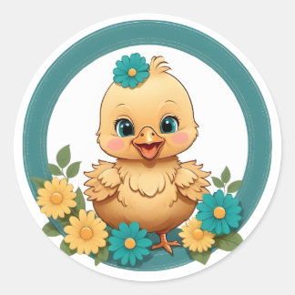 Cute Cheeky Chicky Stickers