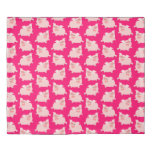 Cute Cheerful Cartoon Pigs Pattern Duvet Cover