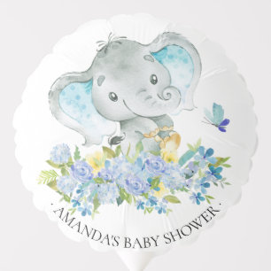 Cute Cheerful Elephant Baby Shower Balloon