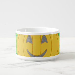 Cute Cheerful Harvest Pumpkin Orange Bowl