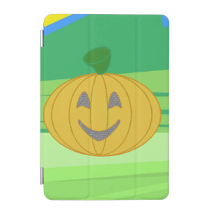Cute Cheerful Harvest Pumpkin Orange Halloween iPad Mini Cover