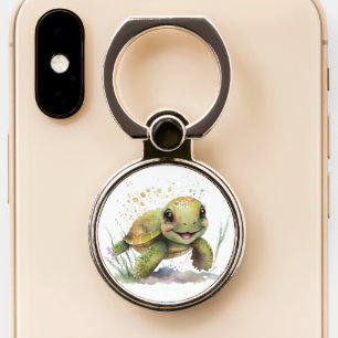 Cute Cheerful Tortoise Ring Holder