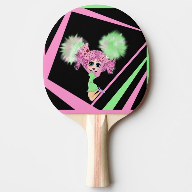 Cute Cheerleader gifts personalized Ping Pong Paddle (Front)