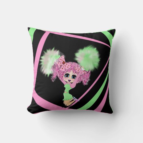 Cute Cheerleader gifts personalized Throw Pillow