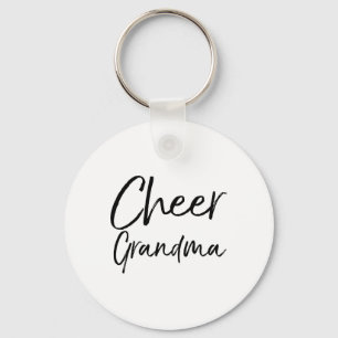 Cute Cheerleader Grandmother Gift For Women Cheer Keychain
