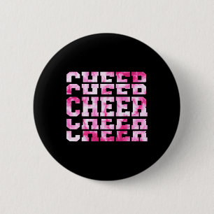 Cute Cheerleading Cheerleader Squad Girl Bff Cheer Button