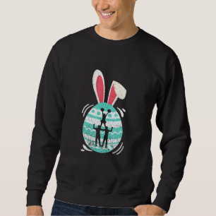 Cute Cheerleading  Easter Eggs Bunny Costume Easte Sweatshirt