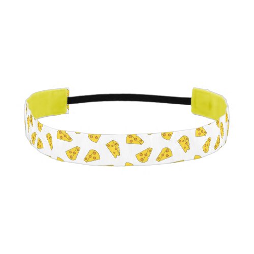 Cute Cheese Pattern Athletic Headband