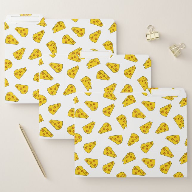 Cute Cheese Pattern File Folder (Set)