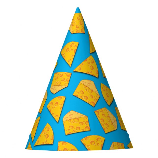 Cute Cheese Wedge Kids 1st Birthday Party Hat (Front)