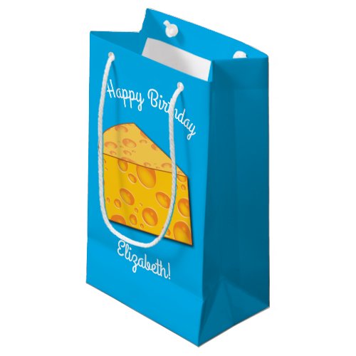 Cute Cheese Wedge Kids 1st Birthday Party Small Gift Bag