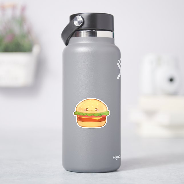 Cute Cheeseburger Sticker (HydroFlask)