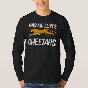 Cute Cheetah For Kids Boys African Safari Wildlife T-Shirt