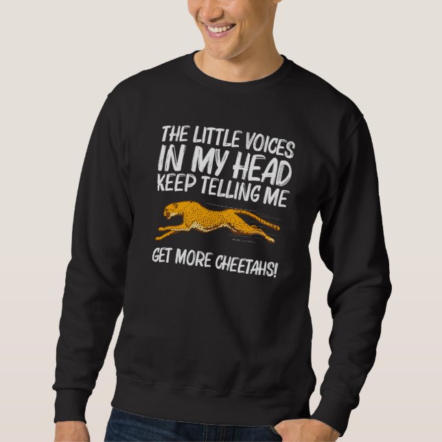 Cute Cheetah For Men Women African Safari Wildlife Sweatshirt (Front)