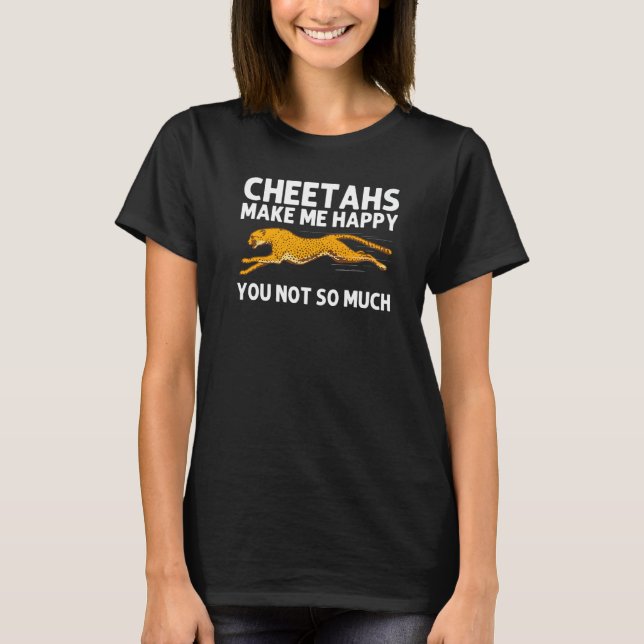 Cute Cheetah For Men Women African Safari Wildlife T-Shirt (Front)