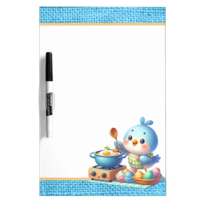 Cute chef bird lovers  dry erase board (Front)