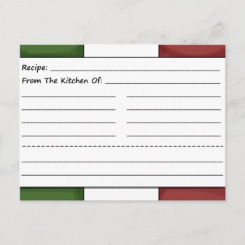 Cute Chef Blank Recipe Cards by LifeOverHere at Zazzle