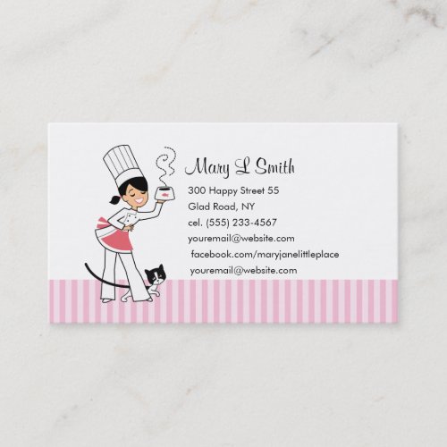 Cute Chef Calling Card - Custom Business Cards