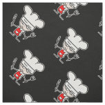 Cute chef cook cartoon pattern diy textile fabric