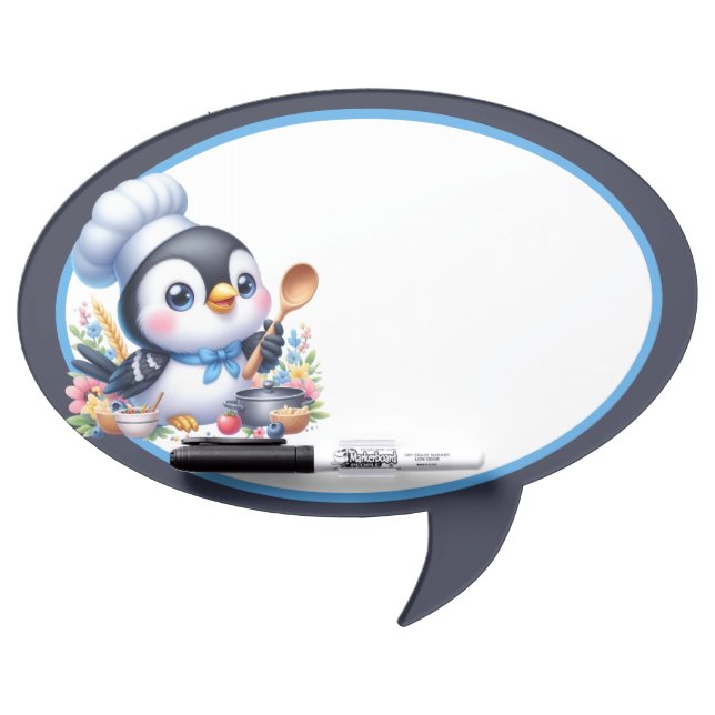 Cute chef duck lovers  dry erase board (Front)