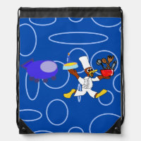 Cute Chef Ducky Kazoo Blue Circles