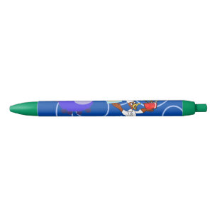 Cute Chef Ducky Kazoo Blue Circles Pen