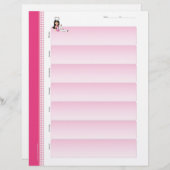 Cute Chef Weekly Planner Sheets Bulk Order (Front/Back)