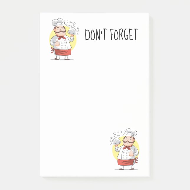 Cute Chefs Post-it Notes (Front)