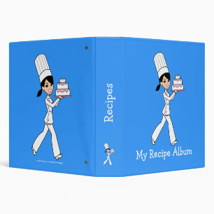 Cute Chef's Recipe Album 1.5 inch Binder Organizer