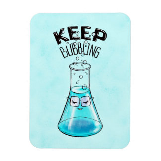 Cute Chemistry Funny Nerdy Lab Character Magnet