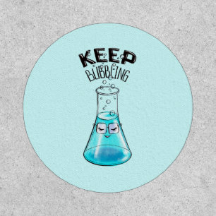 Cute Chemistry Funny Nerdy Lab Character Patch