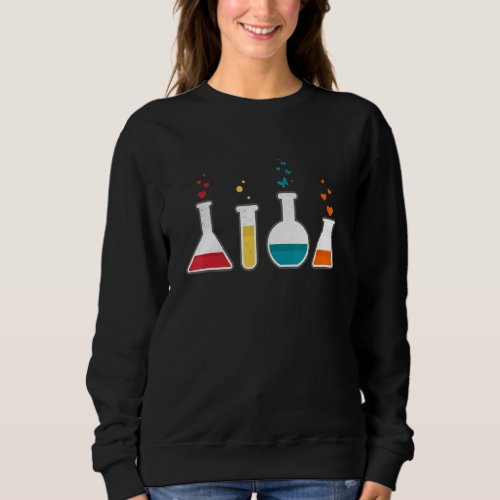 Cute Chemistry Hearts Science Valentines Chemistry Sweatshirt