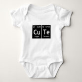 Baby periodic table elements chemistry custom fun baby bodysuit Zazzle