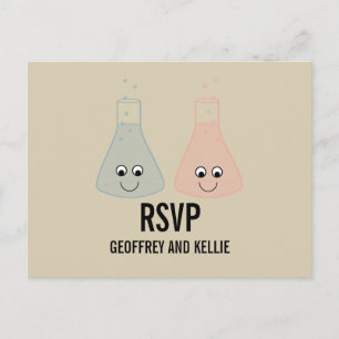 Cute Chemistry RSVP Postcard