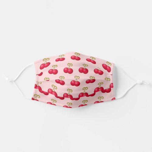 Cute Cherries Fruit Adult Cloth Face Mask