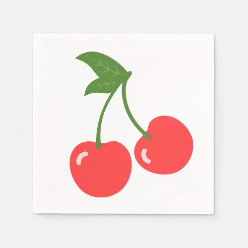 Cute Cherries Paper Napkin