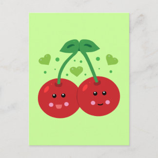 Cute Cherries Postcard