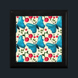 Cute Cherry Butterfly Pattern, Glossy Kawaii Fruit Gift Box<br><div class="desc">Adorable seamless pattern featuring glossy cherries, cute butterflies, and delicate floral elements. Designed in a soft kawaii aesthetic, this pattern is perfect for summer vibes, kids products, and feminine accessories. The bright cherries combined with soft butterflies create a playful and eye-catching design ideal for stickers, phone cases, apparel, and home...</div>