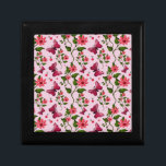 Cute Cherry Butterfly Pattern, Glossy Kawaii Fruit Gift Box<br><div class="desc">Adorable seamless pattern featuring glossy cherries, cute butterflies, and delicate floral elements. Designed in a soft kawaii aesthetic, this pattern is perfect for summer vibes, kids products, and feminine accessories. The bright cherries combined with soft butterflies create a playful and eye-catching design ideal for stickers, phone cases, apparel, and home...</div>