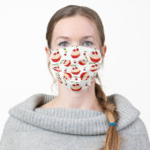 Cute Cherry Cupcake Pattern Adult Cloth Face Mask (Worn)
