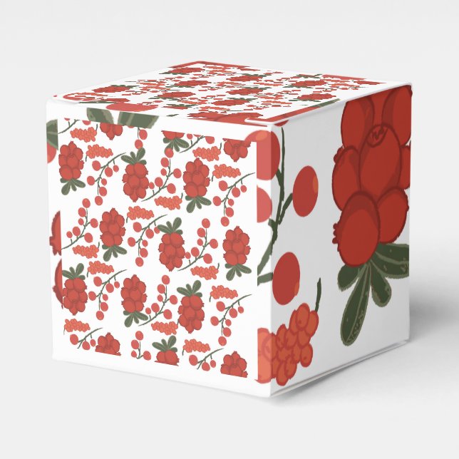 Cute cherry Favor Box (Front Side)