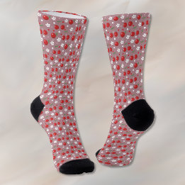 Cute Cherry Pattern Crew Socks