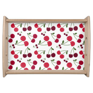Cute cherry pattern Serving Tray