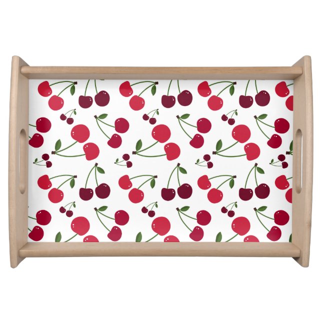 Cute cherry pattern Serving Tray (Front)