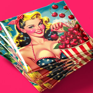 Cute Cherry Pin-up Magnet