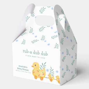 Cute Cherry Rubber Mommy Duck Baby Shower Favor Boxes