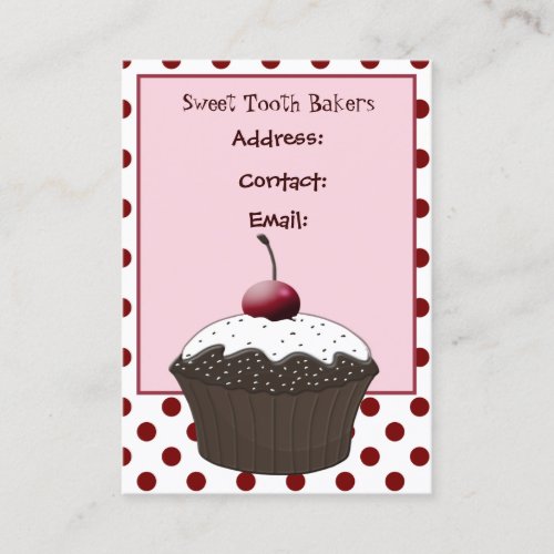 cupcake business Cards