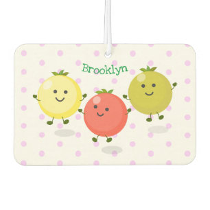 Cute cherry tomatoes cartoon illustration air freshener